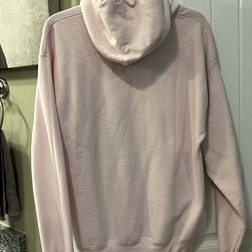 Hanes pink hoodie, large